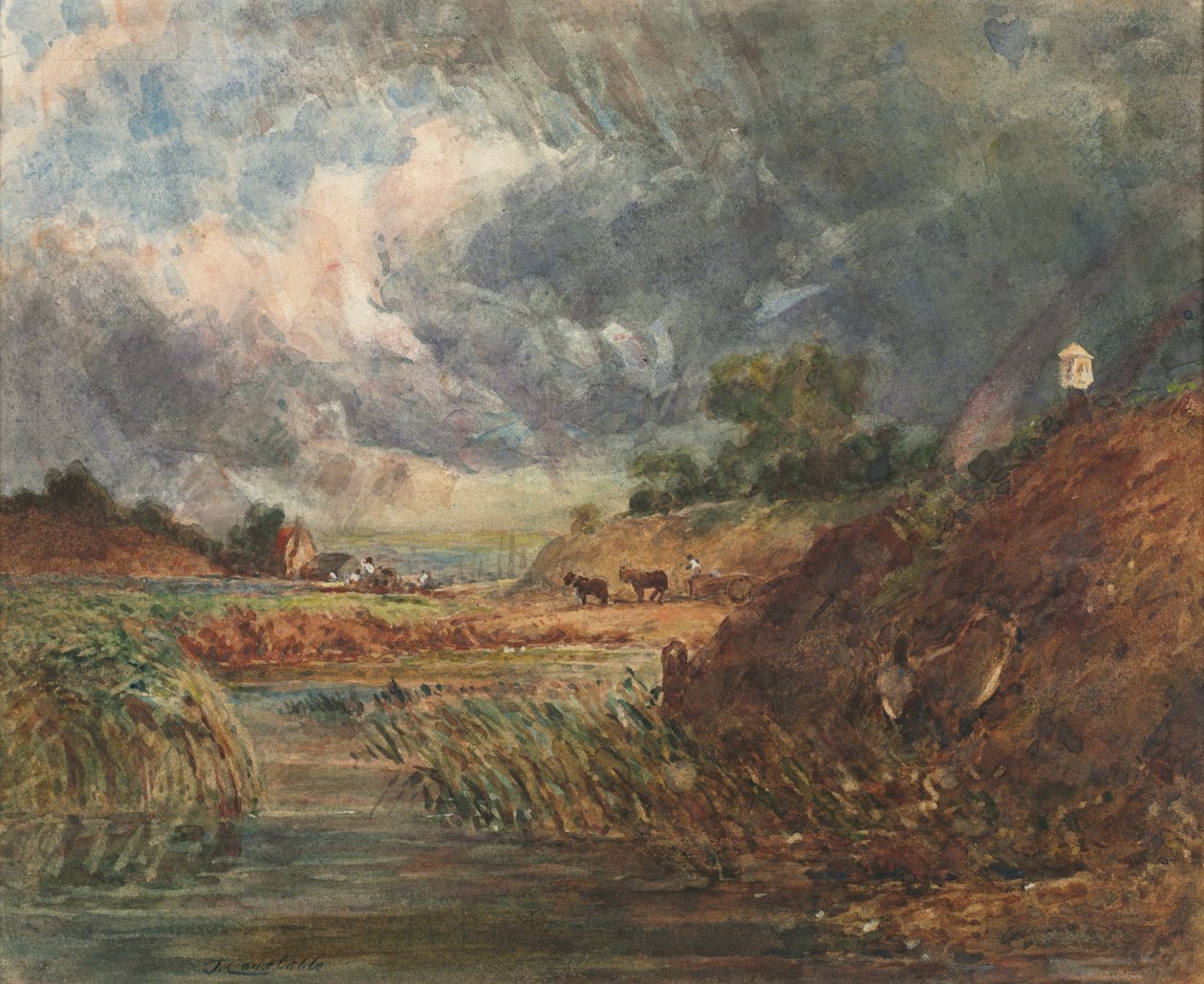 Hampstead Heath de imitator of John Constable