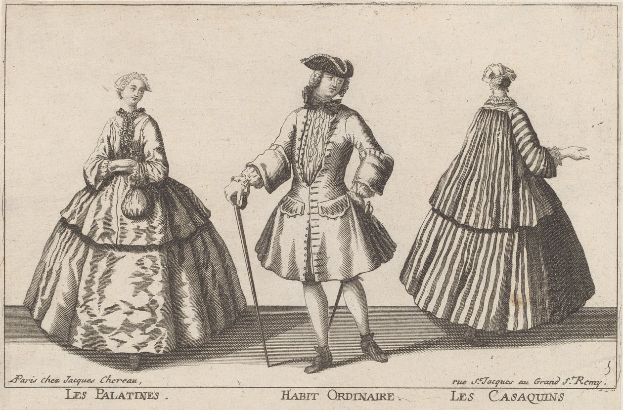Les Palatines/Habit Ordinaire/Les Casaquins de published by Jacques Chéreau