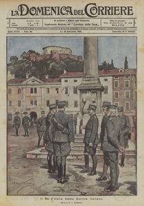 El Rey de Italia visita Gorizia italiana