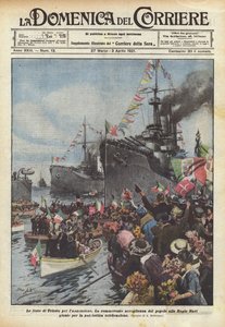 Las fiestas de Trieste por la anexión
