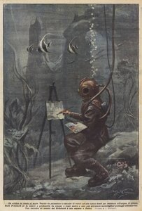 Un artista en el fondo del mar