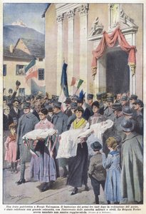 Una fiesta patriótica en Borgo Valsugana