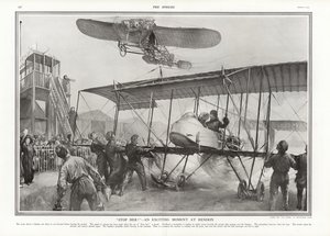Casi accidente en el aeródromo de Hendon, 1913