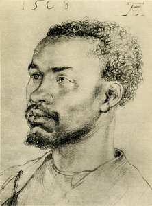 Cabeza de un africano negro