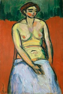 Desnudo Femenino Sentado, c.1910