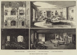 El incendio en el Palacio de Hampton Court