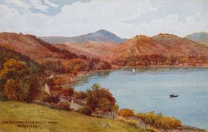 El estuario y la carretera de Dolgelley, Barmouth