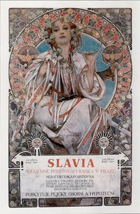 Póster de Slavia, 1907