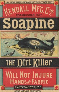 Póster publicitario de Soapine de Kendall Mfg. Co., c.1890