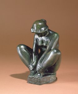 Niña sosteniendo ambos pies, 1920