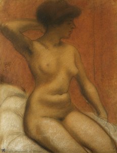 Desnudo sentado