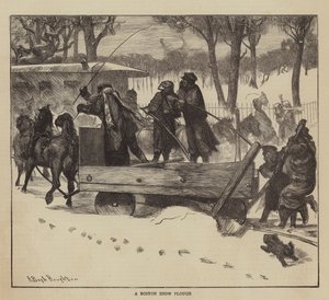América gráfica, un quitanieves en Boston