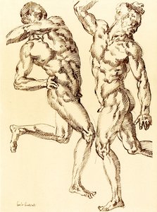 Dos estudios de desnudos masculinos