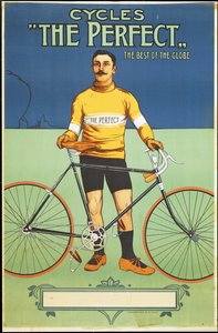 Póster publicitario de la bicicleta Perfect, 1895
