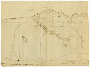 Mapa de Yorktown, Virginia, octubre de 1781