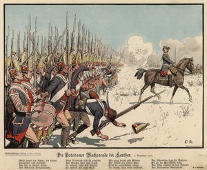 Infantería prusiana en la Batalla de Leuthen