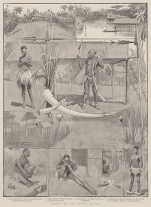 Escenas en el Congo, África