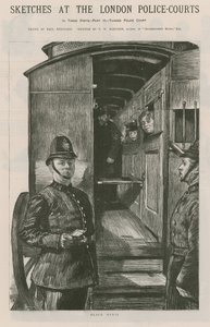 Bocetos en los tribunales de policía de Londres