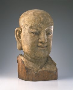 Cabeza de un louhan, dinastía Yuan