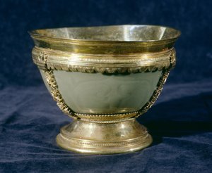 Cuenco de celadón de Margham (porcelana vidriada)