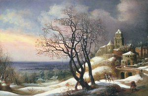 Paisaje de invierno, siglo XVII