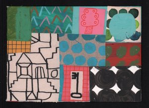 Llave de casa, 2023 (pintura y collage)