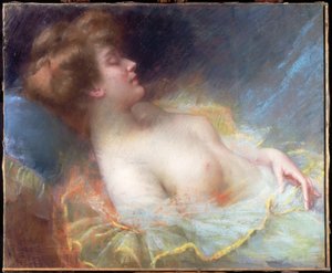 Joven mujer durmiendo