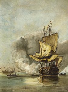 Buque de guerra holandés de mediados del siglo XVII