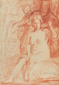 Estudio de un desnudo sentado (La Toilette)