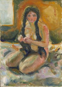 Desnudo sentado
