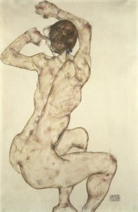 Desnudo agachado, 1915