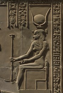 Detalle de un relieve, Hathor