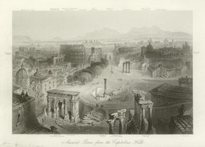 Roma antigua desde las colinas Capitolinas