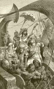 Cleopatra en la batalla de Actium