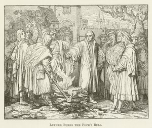 Lutero quema la bula papal