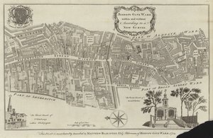 Mapa del distrito de Bishopsgate, Londres