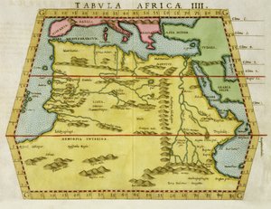 Mapa del norte de África, c.1580s