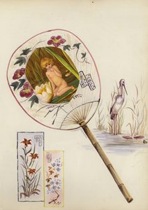 Página de álbum de recortes de la época victoriana tardía