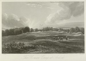 El campamento romano en Ardoch