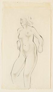 Estudio de un desnudo femenino