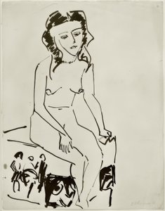 Desnudo femenino sentado