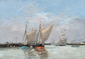 Trouville, los malecones, marea alta