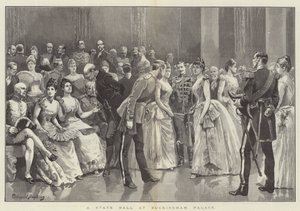 Un baile de estado en el Palacio de Buckingham