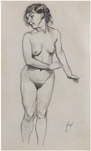 Desnudo de pie