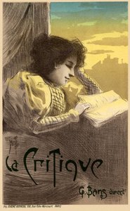 Cartel del Journal La Critique, 1900