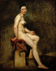 Mademoiselle Rose desnuda sentada