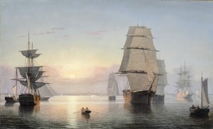 Puerto de Boston, atardecer