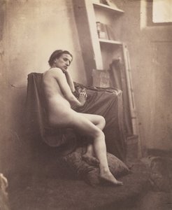 Desnudo femenino en estudio, 1856-59