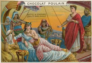 Tarjeta comercial de Chocolat Poulain