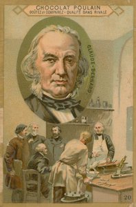 Claude Bernard, tarjeta comercial de Chocolat Poulain